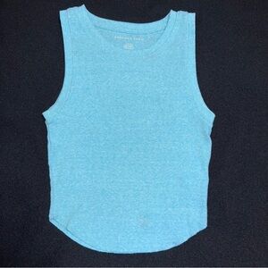 American Eagle Light Blue Ribbed Tank juniors size small